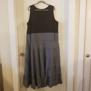 IMAN Global Chic Ruffle Maxi Dress